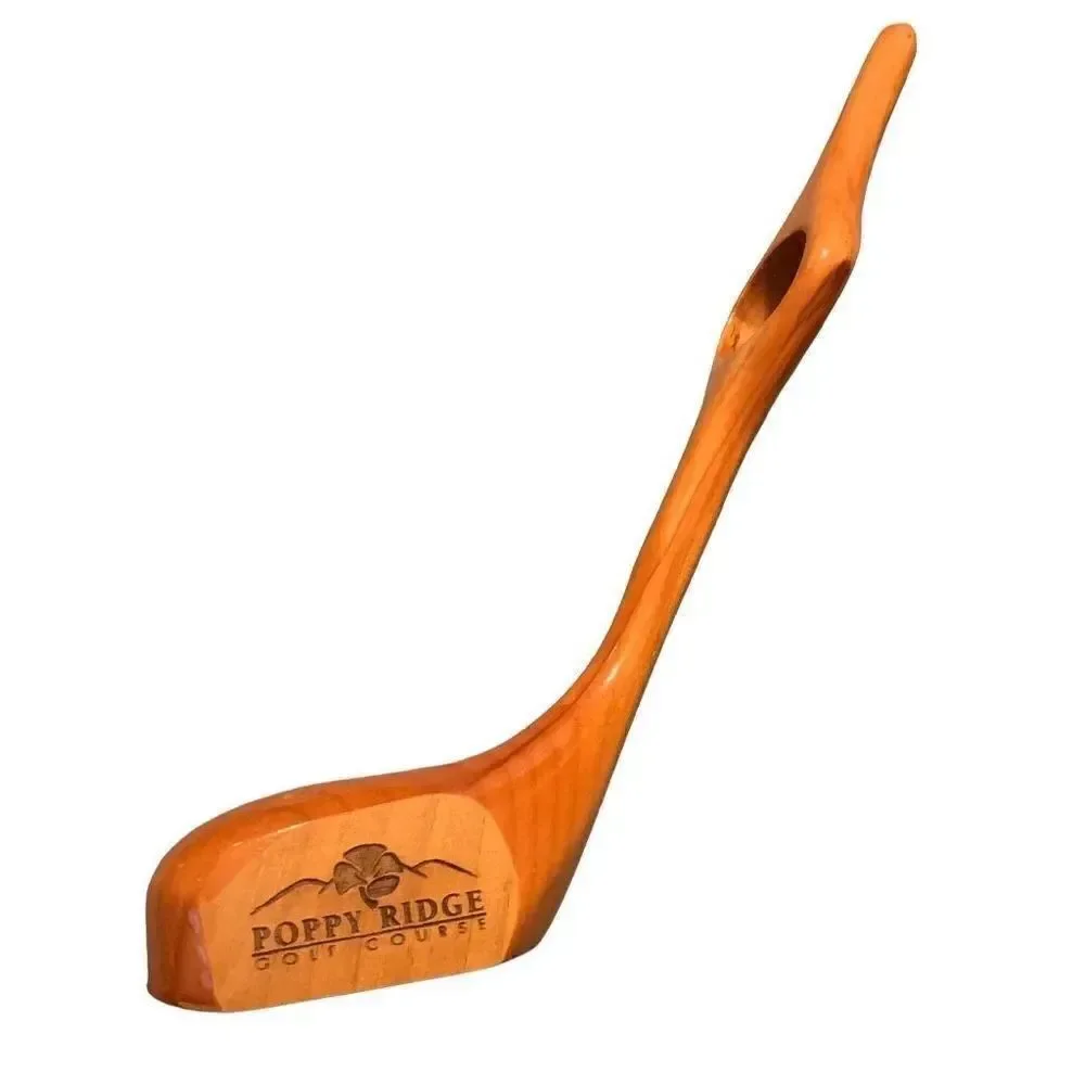 Poppy Ridge Golf Course Wooden Wine Bottle Holder